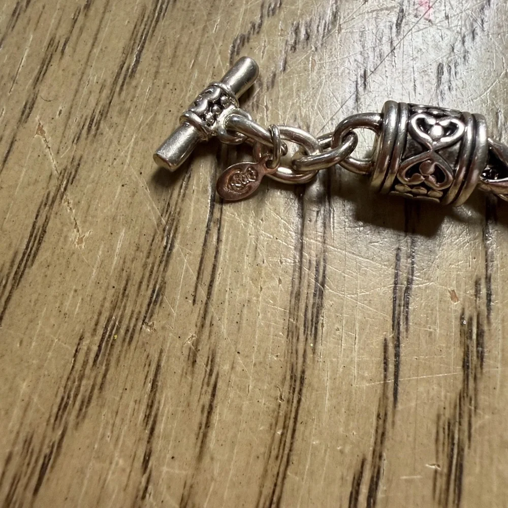 Premier Design Bracelet Silver Tone Toggle Closure
